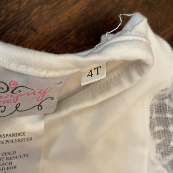 Serendipity Lace ruffle sleeve top. 4T Serendipity clothing co. - Picture 6 of 7